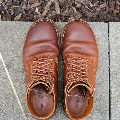 View photo of Viberg Service Boot in Tempesti Elbamatt Mogano Liscio