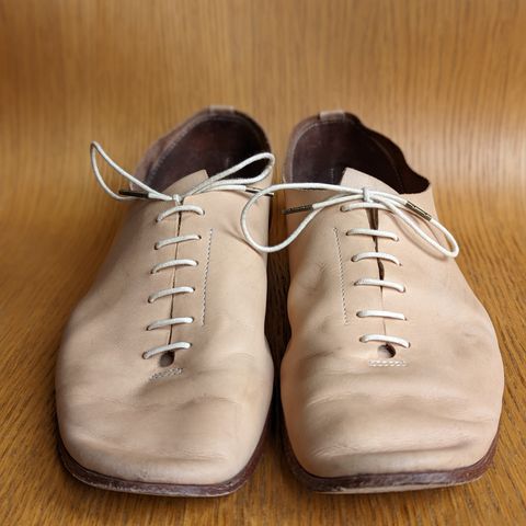 Hender Scheme Unlisted Model in Natural Veg-Tanned Cowhide