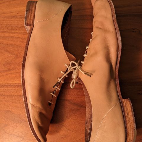 Hender Scheme Unlisted Model in Natural Veg-Tanned Cowhide