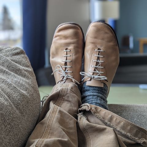 Hender Scheme Unlisted Model in Natural Veg-Tanned Cowhide