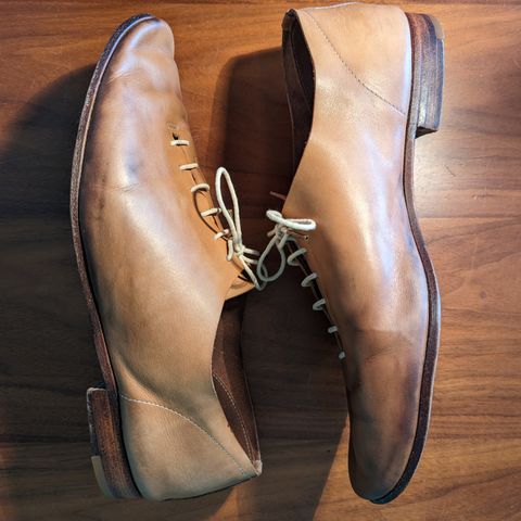 Hender Scheme Unlisted Model in Natural Veg-Tanned Cowhide
