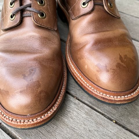 View photo of Grant Stone Diesel Boot in Horween Dune Chromexcel