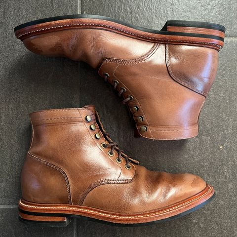 View photo of Grant Stone Diesel Boot in Horween Dune Chromexcel