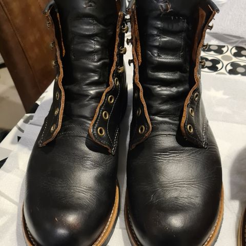 Red Wing Blacksmith in S.B. Foot Black Harness