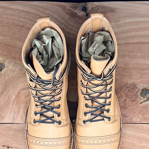 Wesco Warren Boot in Horween Natural Essex