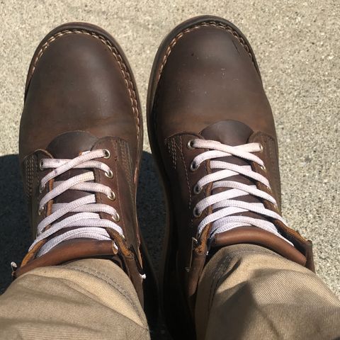 View photo of Nicks Aldert Strider in Horween Orange Predator