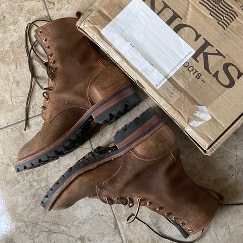 Nicks Urban Logger in Horween Orange Predator