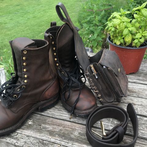 Nicks Urban Logger in Horween Orange Predator