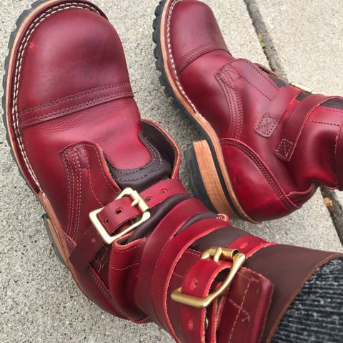 Nicks Heritage TankerPro in Wickett & Craig Double Stuffed Crimson
