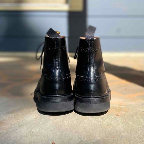Tricker's Stow Country Boot in Black Calf