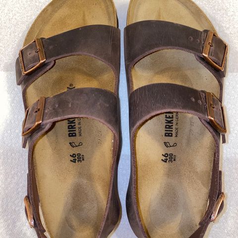 View photo of Birkenstock Milano in Habana Oiled Leather