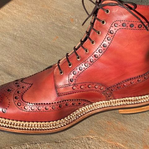 Grenson Fred in Handpainted Tan