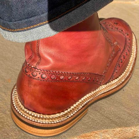 Grenson Fred in Handpainted Tan