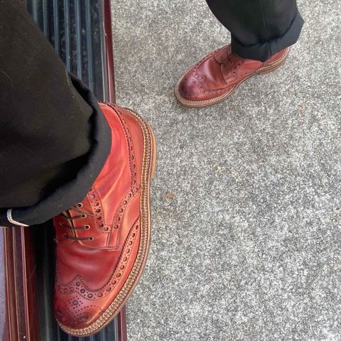 View photo of Grenson Fred in Handpainted Tan