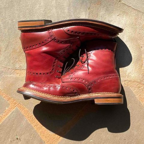 View photo of Grenson Fred in Handpainted Tan