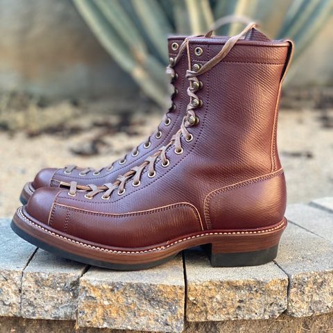 Flame Panda Monkey Boot in J&FJ Baker Brown Russian Calf
