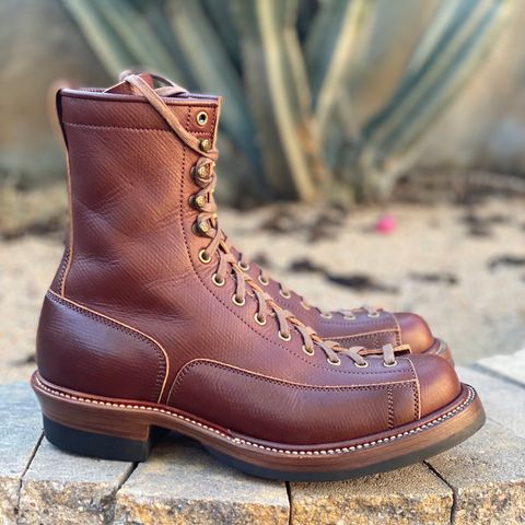 Flame Panda Monkey Boot in J&FJ Baker Brown Russian Calf