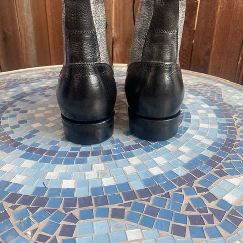Iron Boots 5515 in Black Italy Waxed Bullhide
