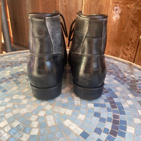 Iron Boots 5515 in Black Italy Waxed Bullhide