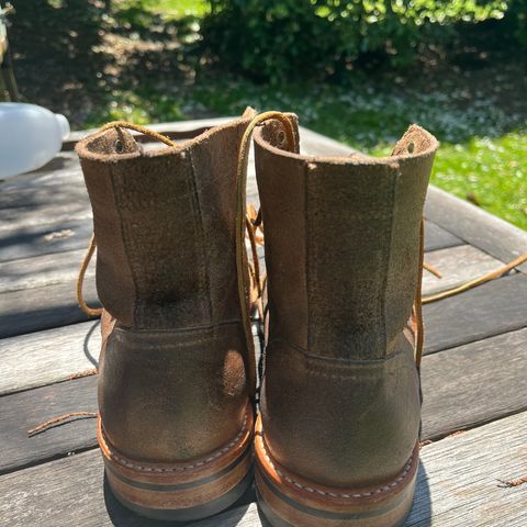 Oak Street Bootmakers Trench Boot in Horween Natural Chromexcel Roughout