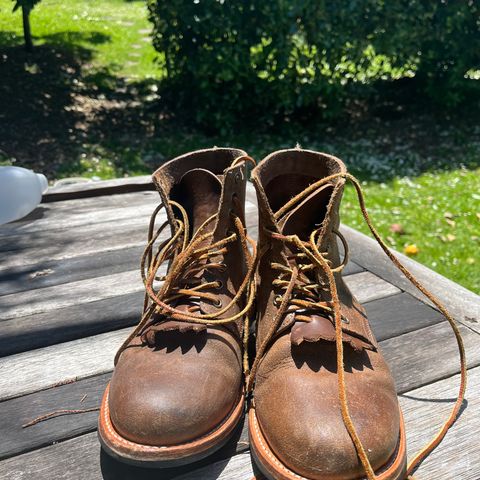 Oak Street Bootmakers Trench Boot in Horween Natural Chromexcel Roughout