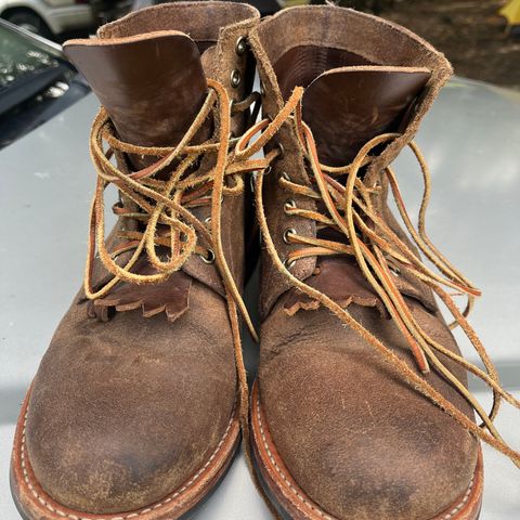 Oak Street Bootmakers Trench Boot in Horween Natural Chromexcel Roughout