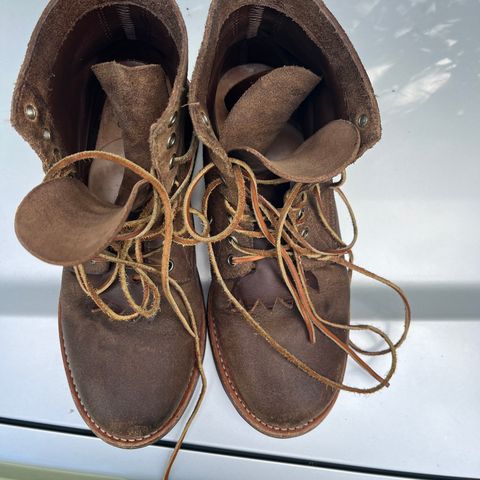 Oak Street Bootmakers Trench Boot in Horween Natural Chromexcel Roughout