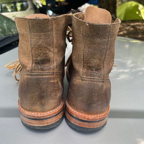 Oak Street Bootmakers Trench Boot in Horween Natural Chromexcel Roughout
