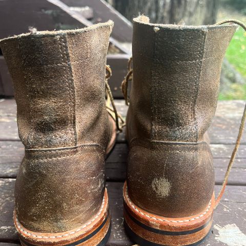 Oak Street Bootmakers Trench Boot in Horween Natural Chromexcel Roughout