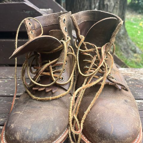 Oak Street Bootmakers Trench Boot in Horween Natural Chromexcel Roughout