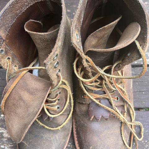 Oak Street Bootmakers Trench Boot in Horween Natural Chromexcel Roughout