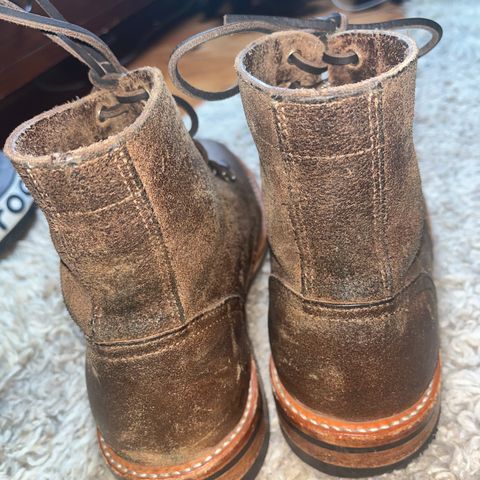 Oak Street Bootmakers Trench Boot in Horween Natural Chromexcel Roughout