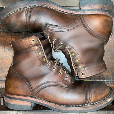 Nicks Americana in Horween Orange Predator