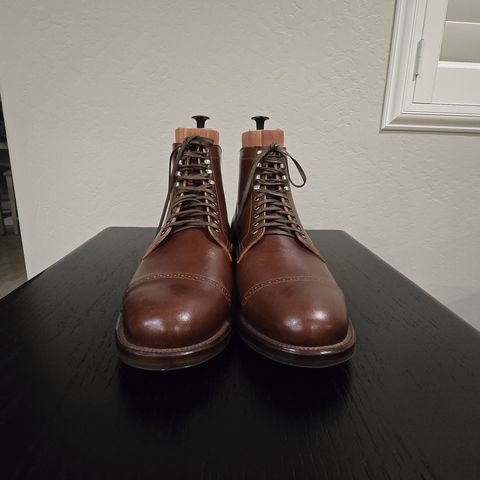 View photo of Viberg Service Boot BCT in Maryam Marrone Sego Horse Butt