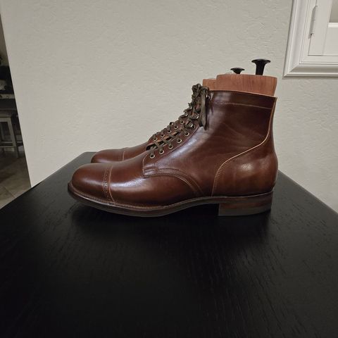 View photo of Viberg Service Boot BCT in Maryam Marrone Sego Horse Butt