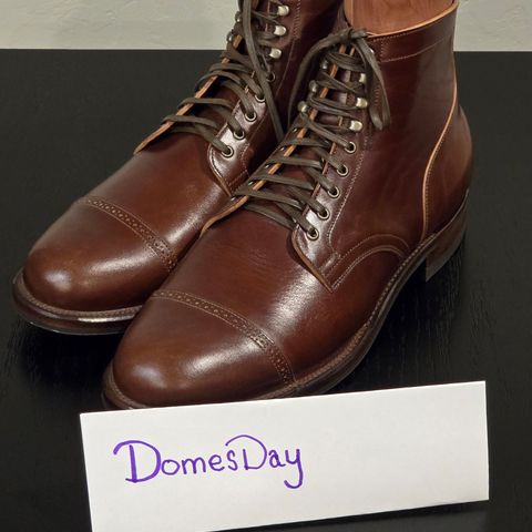 View photo of Viberg Service Boot BCT in Maryam Marrone Sego Horse Butt