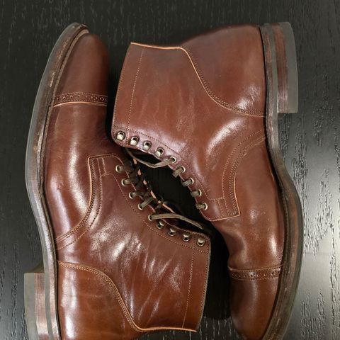 View photo of Viberg Service Boot BCT in Maryam Marrone Sego Horse Butt