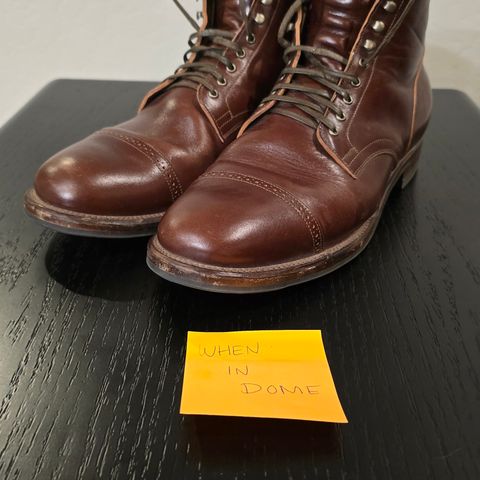 View photo of Viberg Service Boot BCT in Maryam Marrone Sego Horse Butt