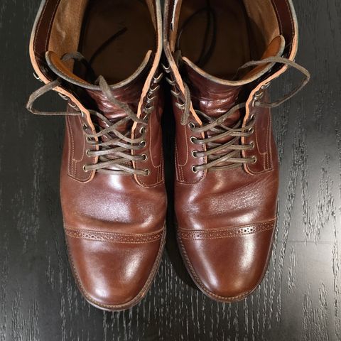 View photo of Viberg Service Boot BCT in Maryam Marrone Sego Horse Butt