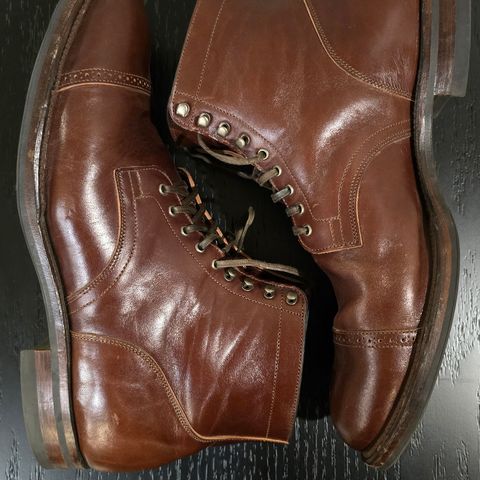 View photo of Viberg Service Boot BCT in Maryam Marrone Sego Horse Butt