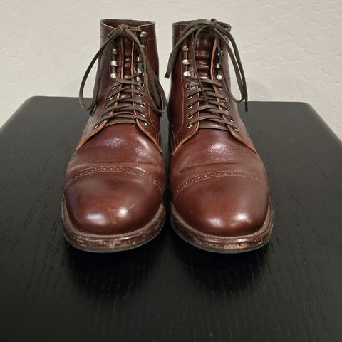 View photo of Viberg Service Boot BCT in Maryam Marrone Sego Horse Butt