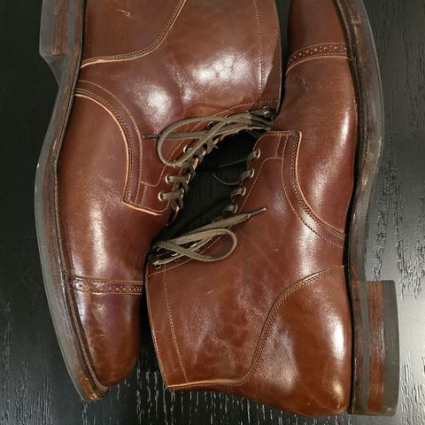 View photo of Viberg Service Boot BCT in Maryam Marrone Sego Horse Butt