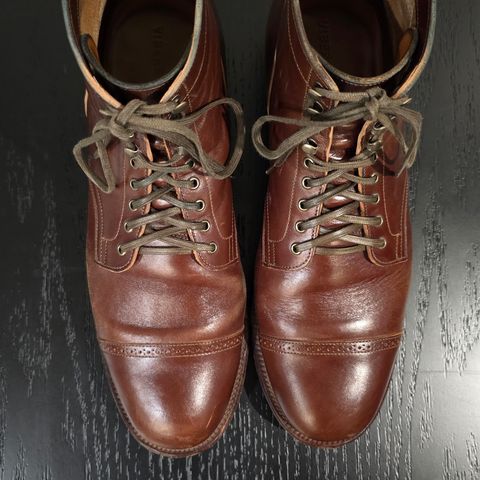 View photo of Viberg Service Boot BCT in Maryam Marrone Sego Horse Butt