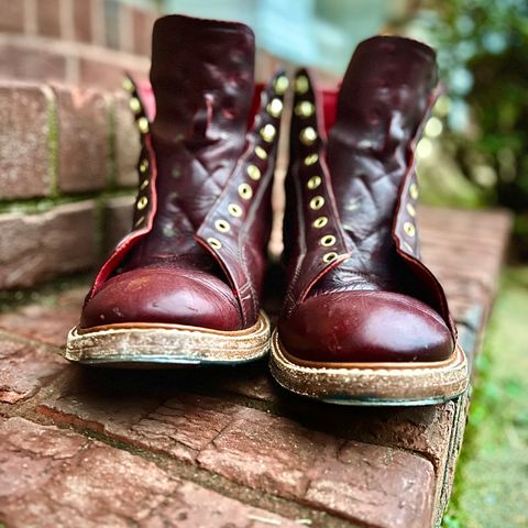 View photo of Tricker's Ethan Monkey Boot in C.F. Stead Sign Classic Kudu