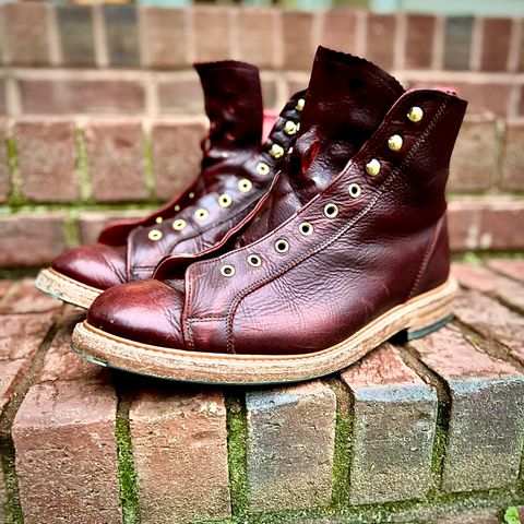 View photo of Tricker's Ethan Monkey Boot in C.F. Stead Sign Classic Kudu