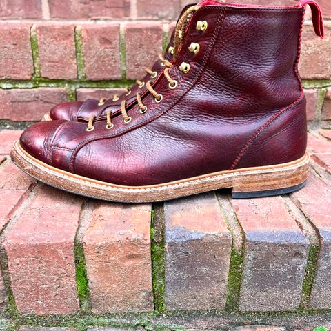 View photo of Tricker's Ethan Monkey Boot in C.F. Stead Sign Classic Kudu