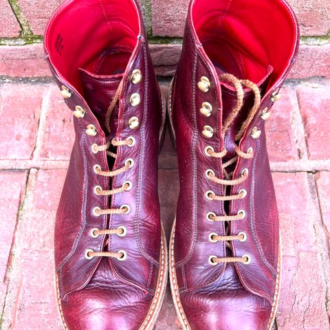 View photo of Tricker's Ethan Monkey Boot in C.F. Stead Sign Classic Kudu