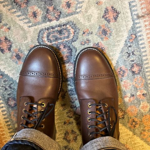 Grant Stone Garrison Boot in Badalassi Carlo Castagno Minerva Liscio