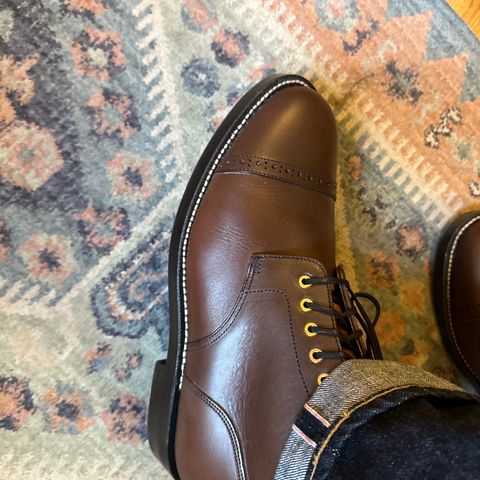 Grant Stone Garrison Boot in Badalassi Carlo Castagno Minerva Liscio