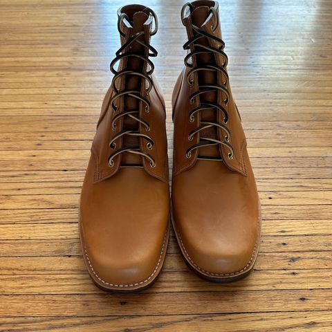 Sherman Boot Works Glanton in Maryam Natural TPR Horsebutt